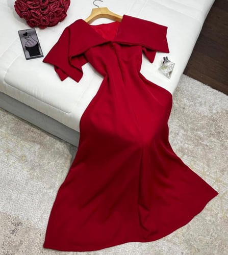 فستان ميرا سهره احمر