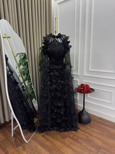 فستان سهره اسود فخم