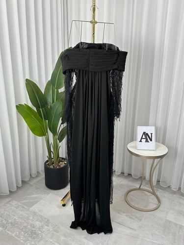 فستان سهره اسود & لحمي