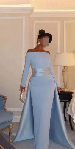 فستان ايناس سهره سماوي