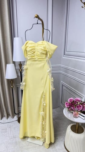 فستان سهره اصفر