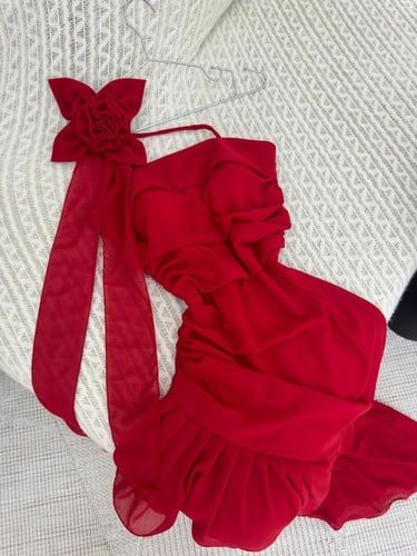 فستان سهره احمر