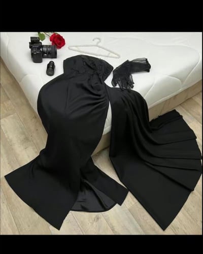 فستان اسود فخم للسهرات