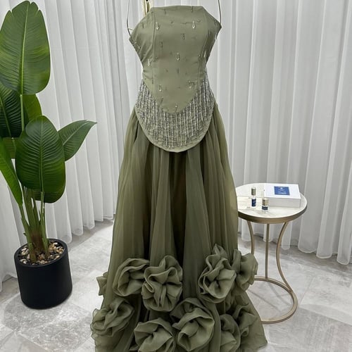 فستان سمر سهره اخضر