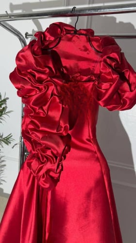 فستان سهره احمر