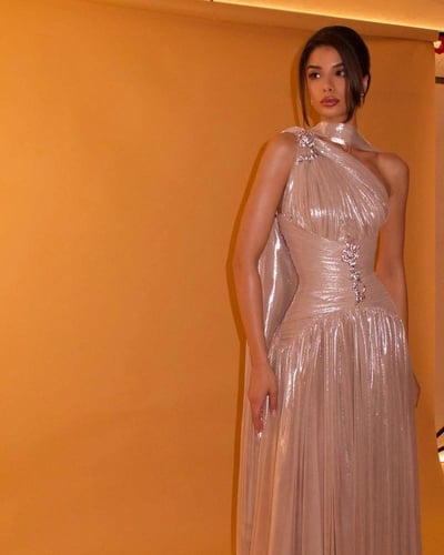 فستان سهره بينك فخم