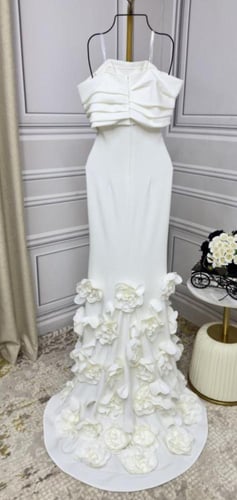 فستان هدى سهره ناعم ابيض