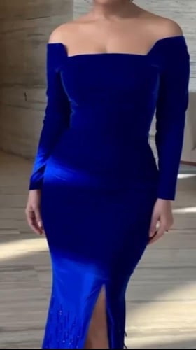 فستان سهره مخمل لونين