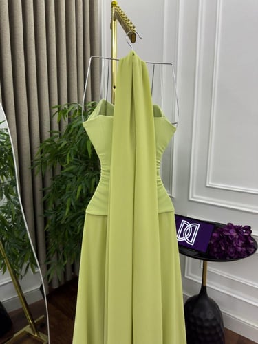 فستان سهره فخم تفاحي