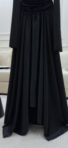 فستان سهره اسود ناعم