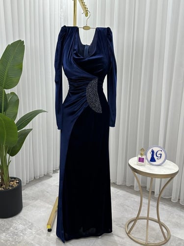 فستان سهره كحلي