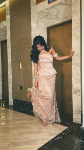 فستان سهره وردي فخم