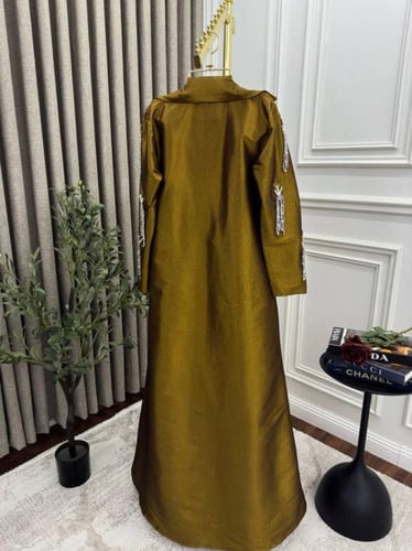 فستان قطعتين بيج