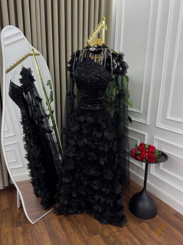 فستان سهره اسود فخم