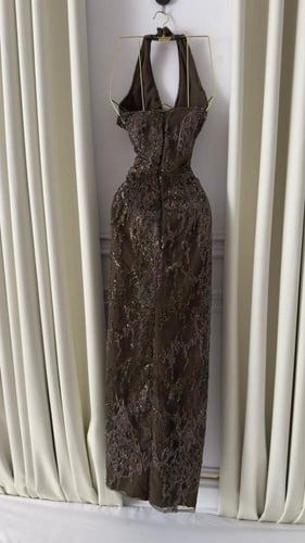 فستان سهره زيتي ، بيج