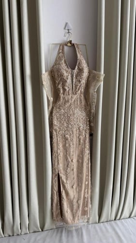 فستان سهره زيتي ، بيج