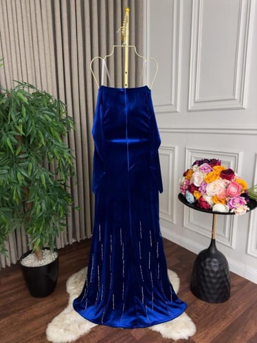 فستان سهره مخمل لونين