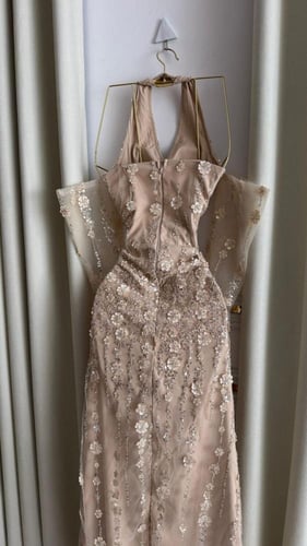 فستان سهره زيتي ، بيج