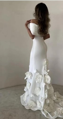 فستان هدى سهره ناعم ابيض