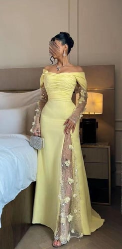 فستان سهره اصفر