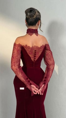 فستان سهره برغندي