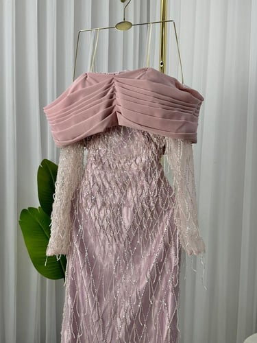 فستان سهره اسود & لحمي