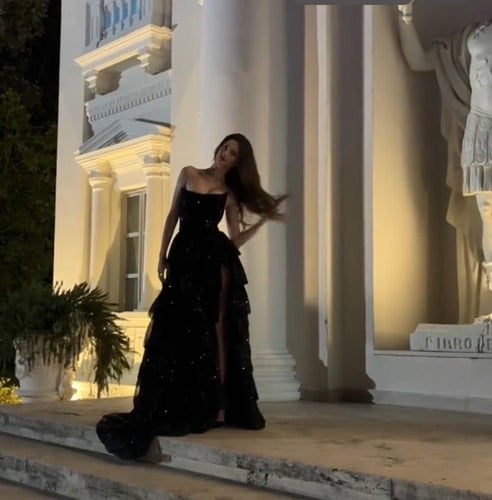 فستان سهره فخم اسود