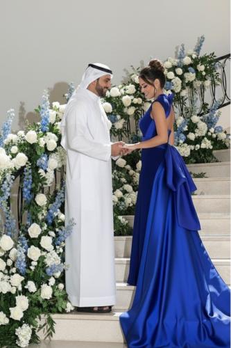 فستان مخمل نولان نيلي (ازرق)