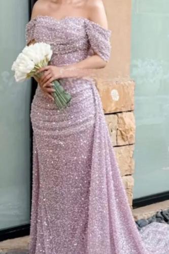 فستان ملكه سهره وردي فخم