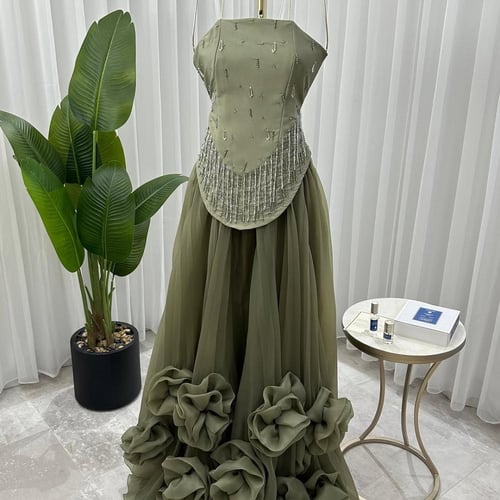 فستان سمر سهره اخضر