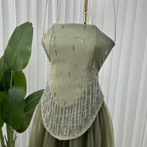 فستان سمر سهره اخضر