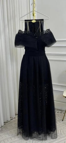 فستان سهره اسود دانتيل هدوء