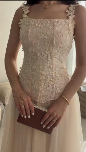 فستان سهره سكري. ناعم