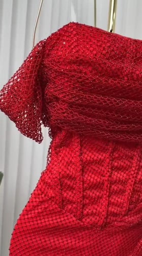 فستان سهره احمر انيق