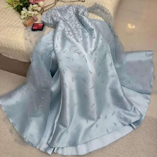 فستان فخم سماوي لولو