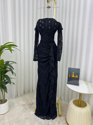 فستان دانتيل احمر & عنابي & الوان