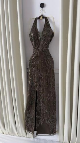 فستان سهره زيتي ، بيج