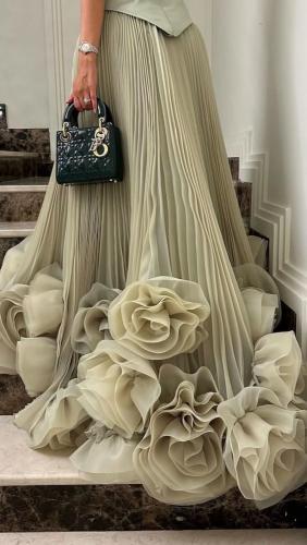 فستان سمر سهره اخضر