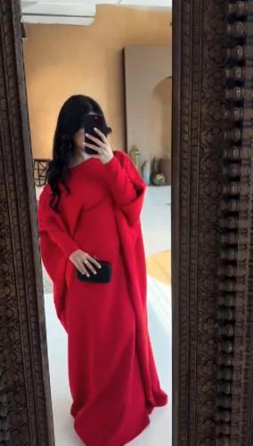 فستان سهره فخم احمر &وازرق