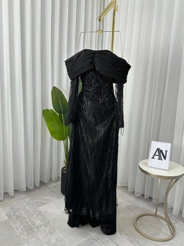 فستان سهره اسود & لحمي