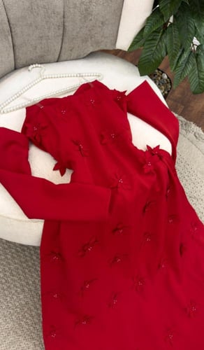 فستان سهره احمر