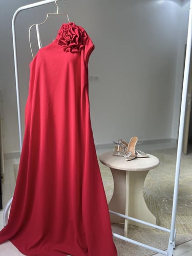 فستان حمل احمر ناعم