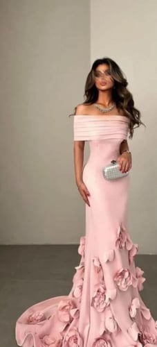 فستان هدى سهره ناعم وردي