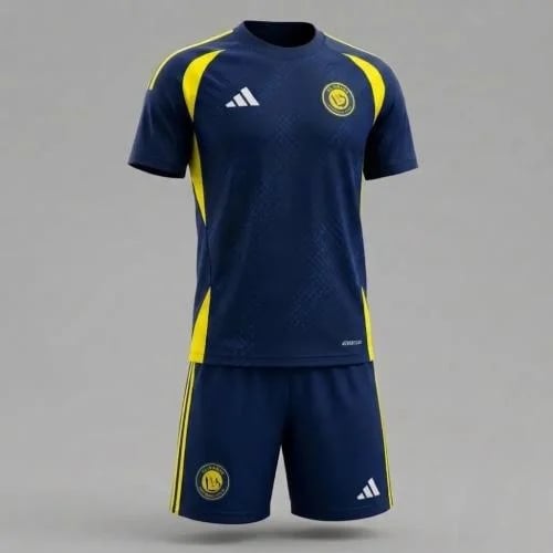 طقم تمارين النصر الكحلي الجديد 2026-2027