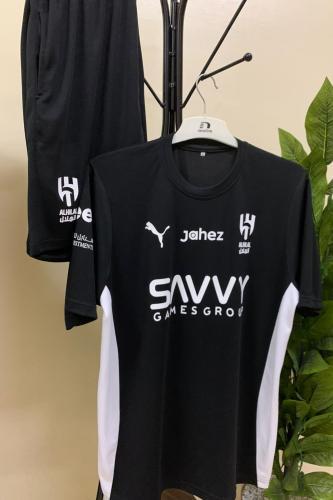 طقم تمارين الهلال الجديد الاسود 2025