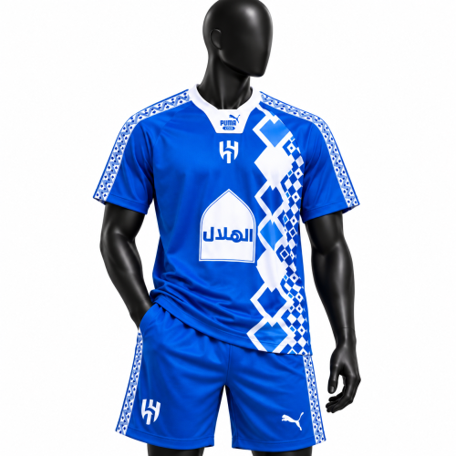 طقم الهلال يوم التأسيس 2027– تيشيرت وشورت باللون ا...