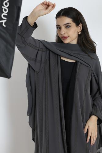 Grey Whisper Abaya