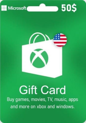 بطاقة اكس بوكس لايف امريكي (50$)