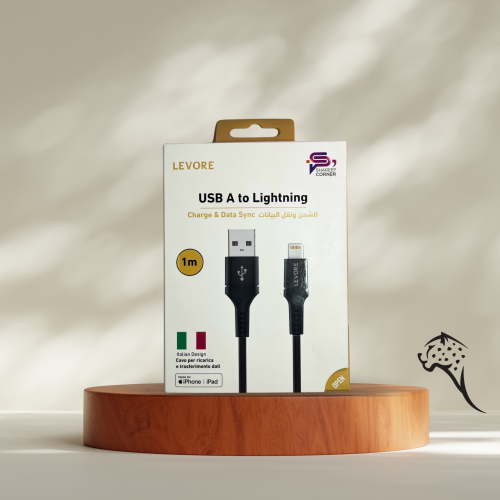 كابل LEVORE iPhone USB PVC 1 متر