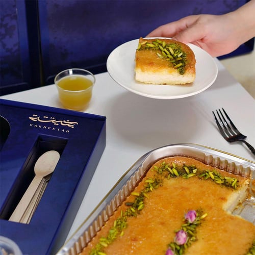 بسبوسة قشطة | صينية 1.5 كجم